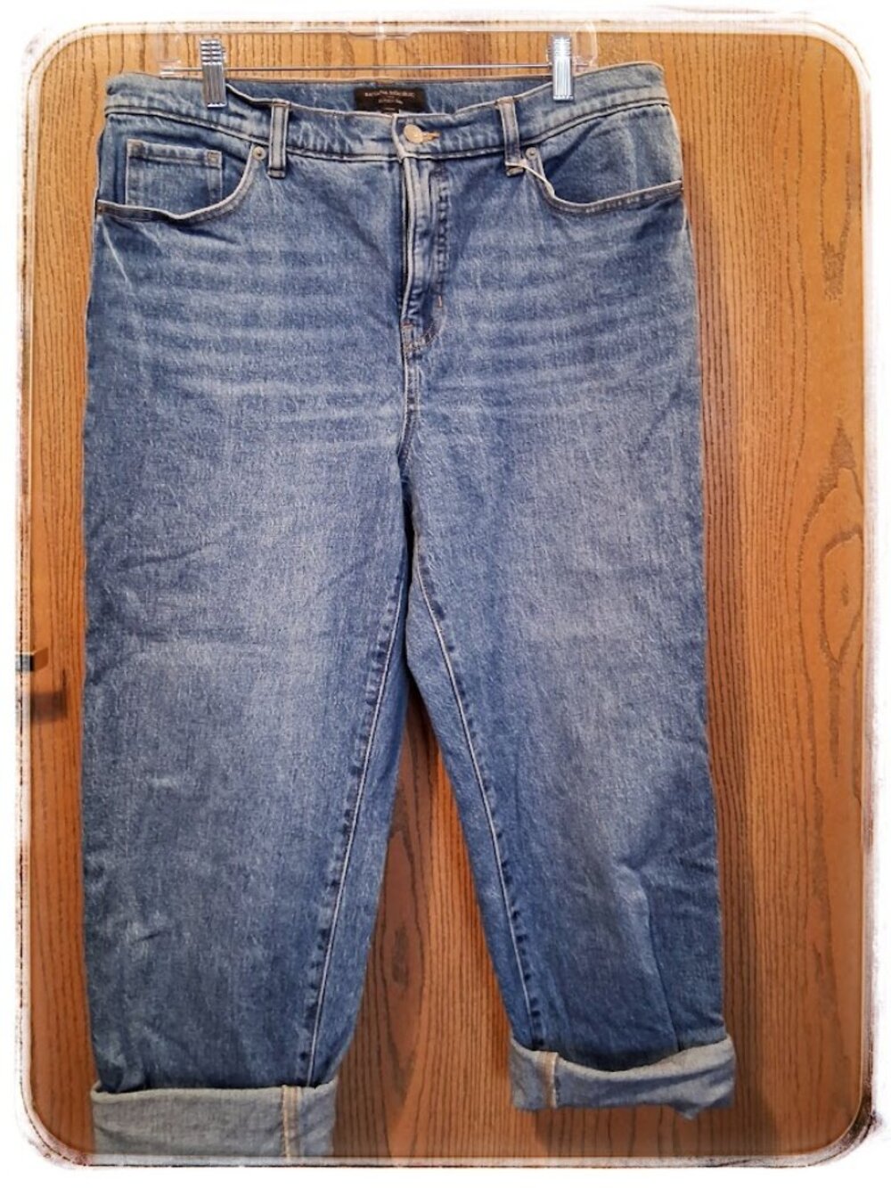 Banana Republic Slouch Cuff Jean Petite 32/14 Medium Wash — Fall 2022